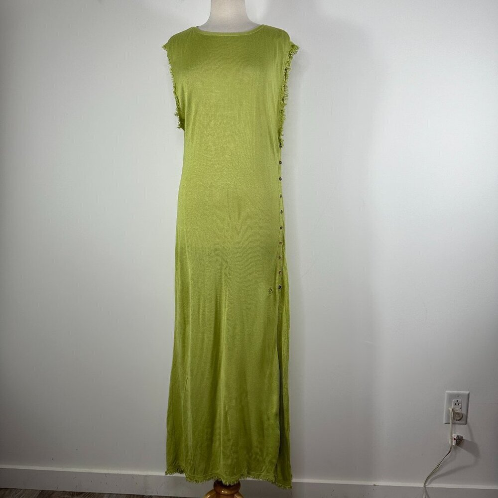 Bec + Bridge Women's Maxi Dress Sleeveless Slit Green Size US: 12 UK: 16